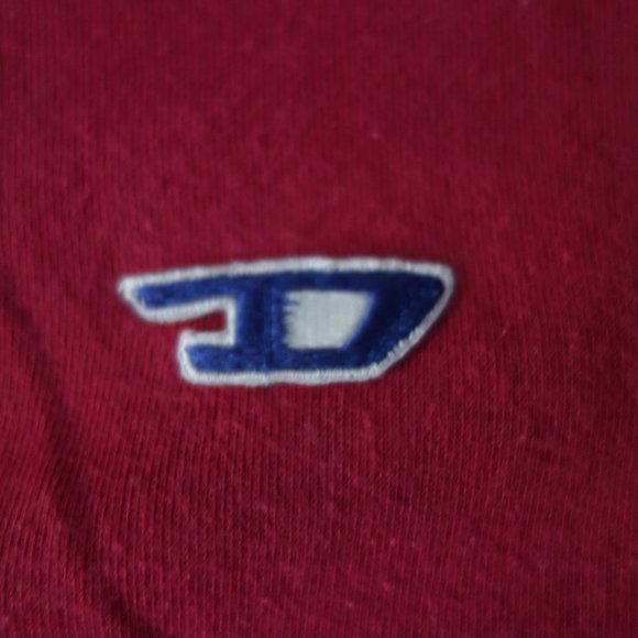 Diesel Maroon Long Sleeve 100% Cotton Made in Italy Shirt Size M - Picture 5 of 12
